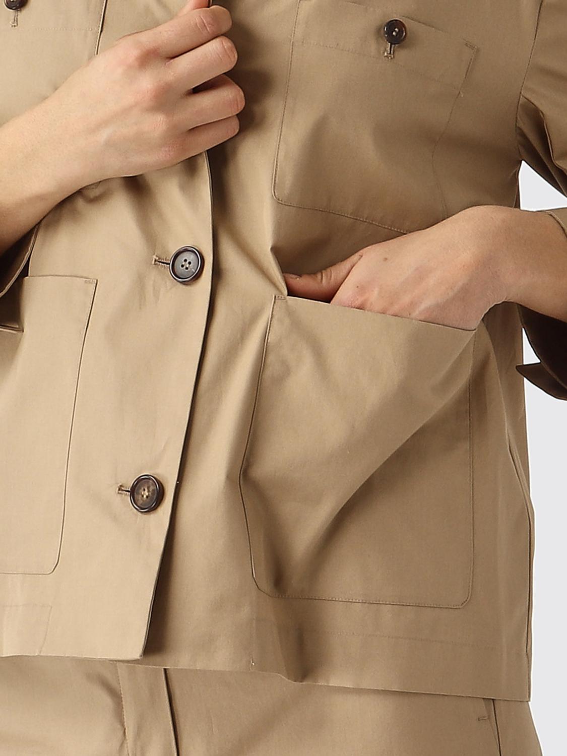 'S MAX MARA CAMICIA: Camicia sahariana Renata 'S Max Mara in cotone , Cammello - Img 4