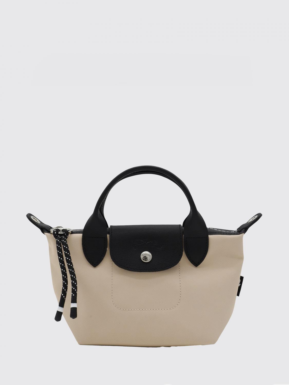 LONGCHAMP BORSA MINI: Borsa Le Pliage Energy Longchamp in canvas, Fango - Img 1