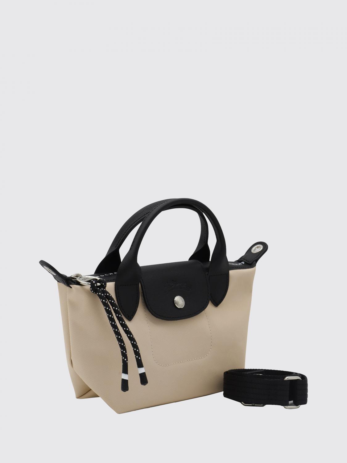LONGCHAMP BORSA MINI: Borsa Le Pliage Energy Longchamp in canvas, Fango - Img 3