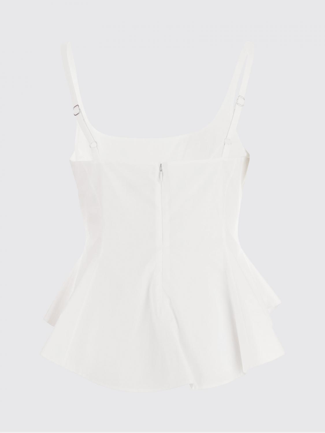 KHAITE TOP: Top asimmetrico Khaite in cotone , Beige - Img 3