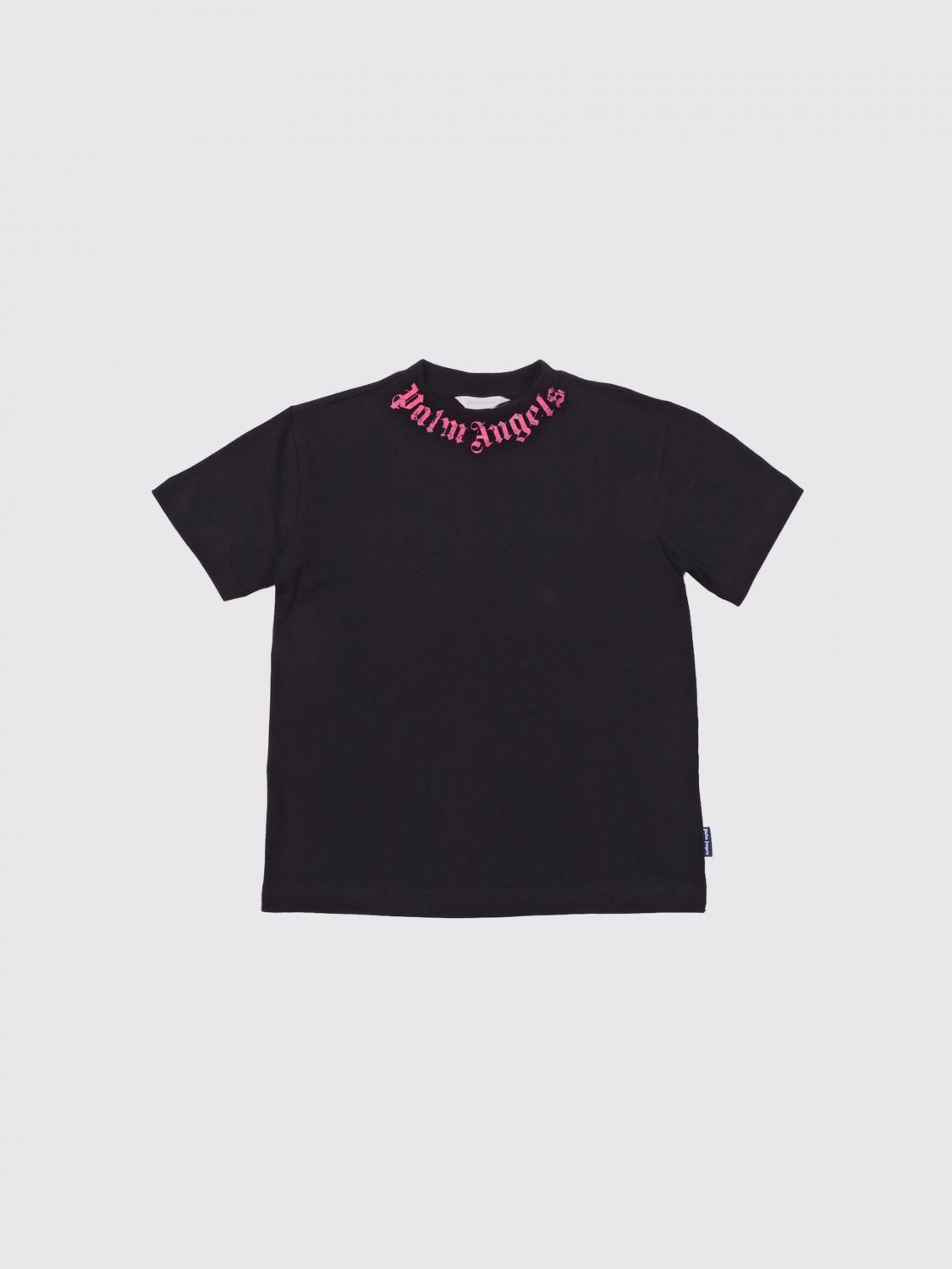 PALM ANGELS T-SHIRT: Baumwoll-T-Shirt mit Logo Palm Angels, Schwarz - Img 1