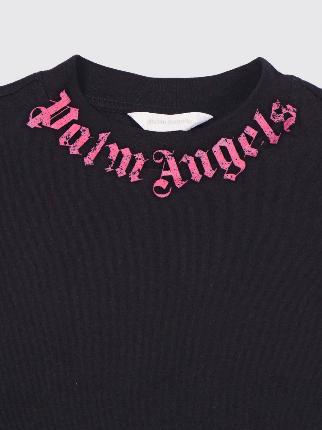 PALM ANGELS T-SHIRT: Baumwoll-T-Shirt mit Logo Palm Angels, Schwarz - Img 3