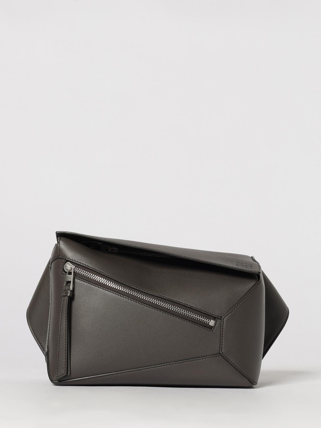 LOEWE RIÑONERA: Riñonera Puzzle de piel Loewe, Gris - Img 1