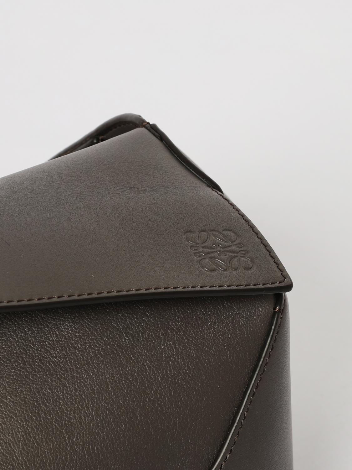 LOEWE RIÑONERA: Riñonera Puzzle de piel Loewe, Gris - Img 4