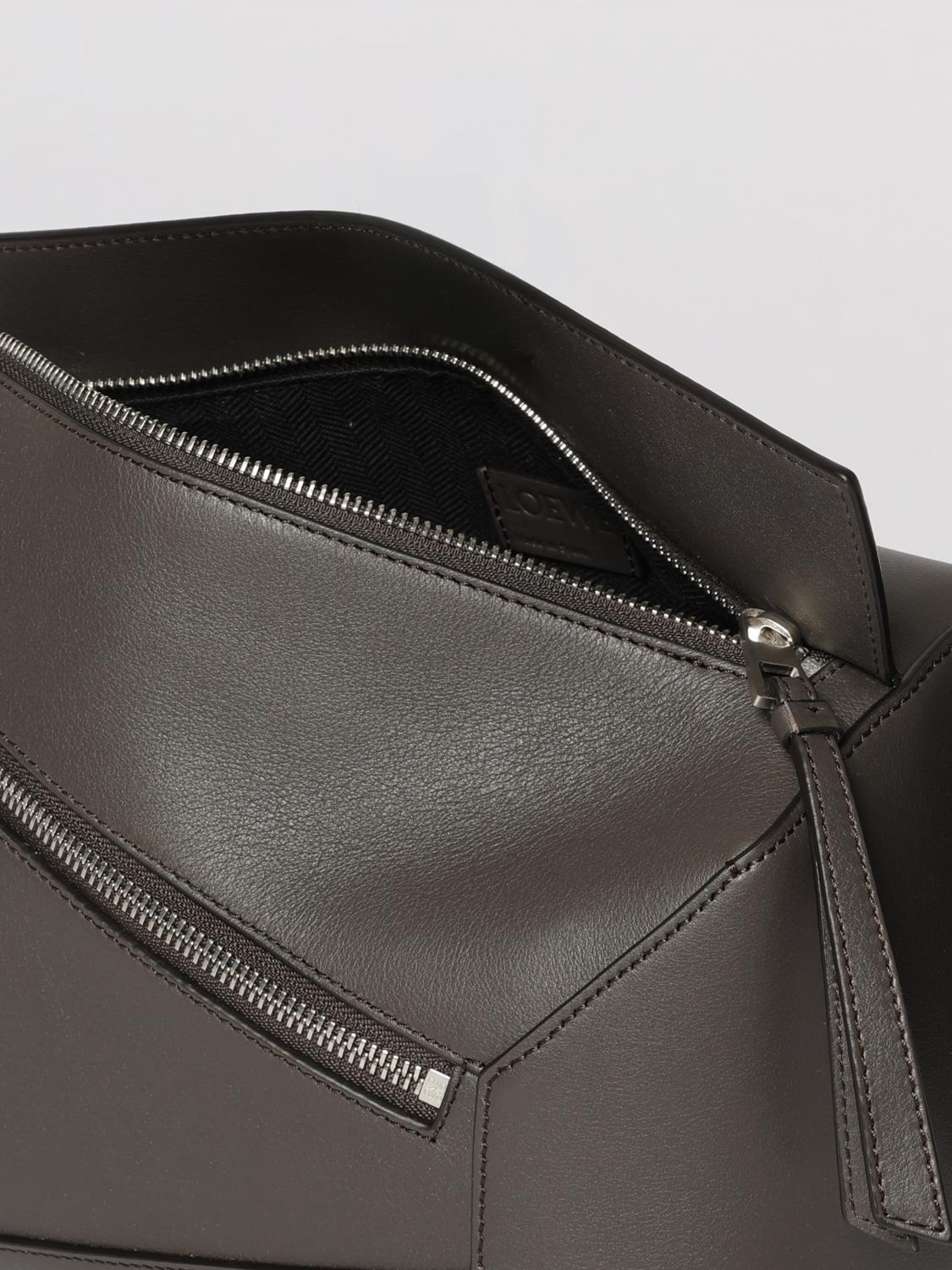 LOEWE RIÑONERA: Riñonera Puzzle de piel Loewe, Gris - Img 5