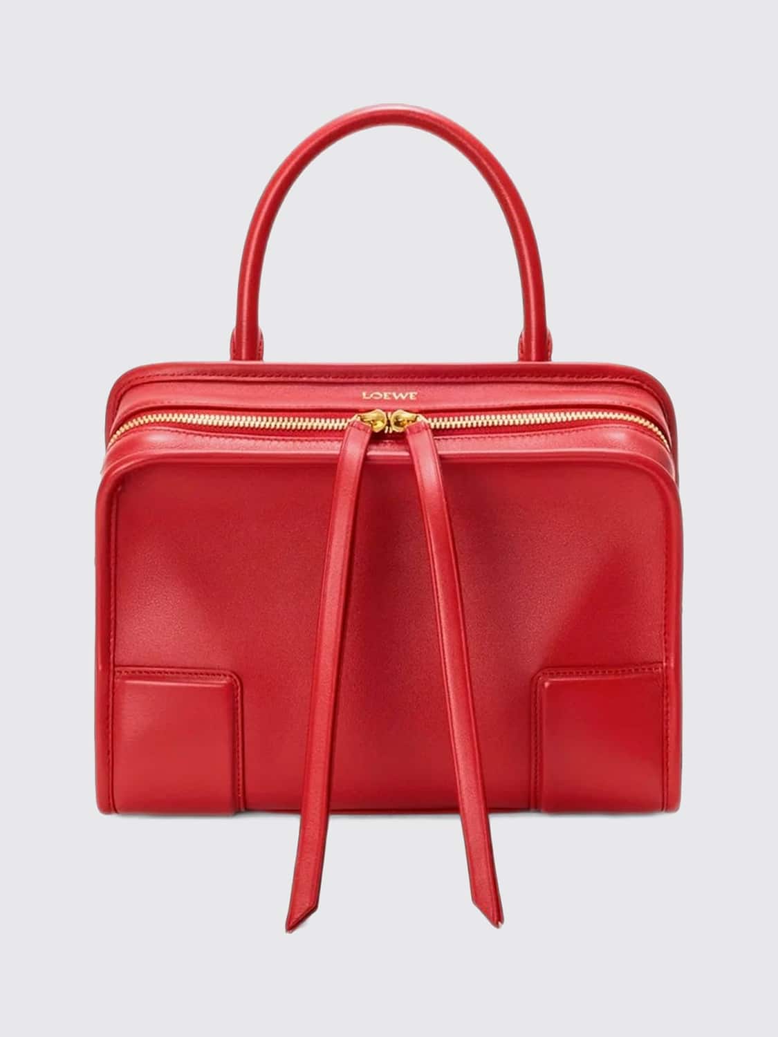 LOEWE HANDTASCHE: Loewe Amazona 180 Ledertasche, Rot - Img 1