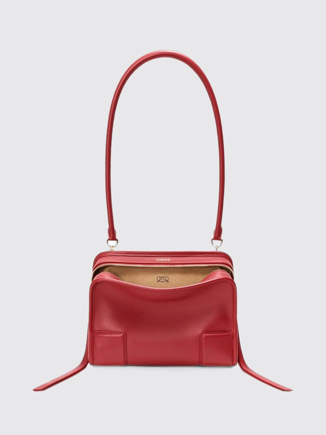 LOEWE HANDTASCHE: Loewe Amazona 180 Ledertasche, Rot - Img 4