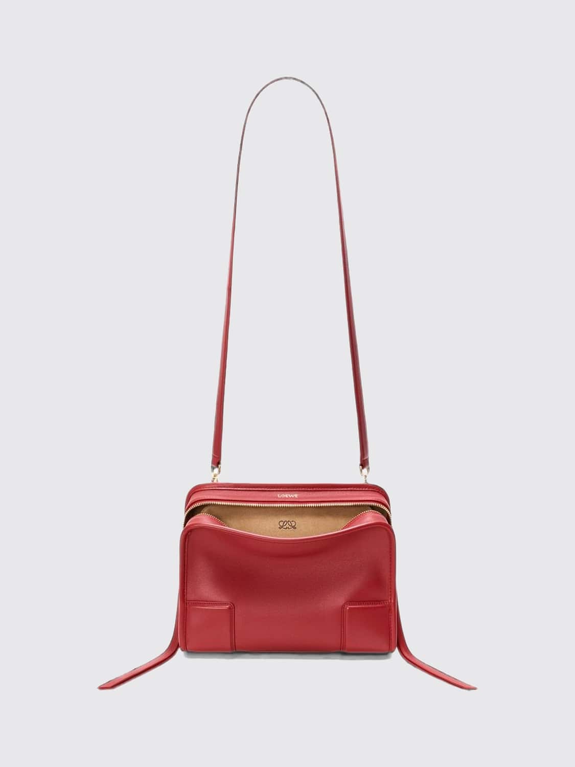 LOEWE HANDTASCHE: Loewe Amazona 180 Ledertasche, Rot - Img 5