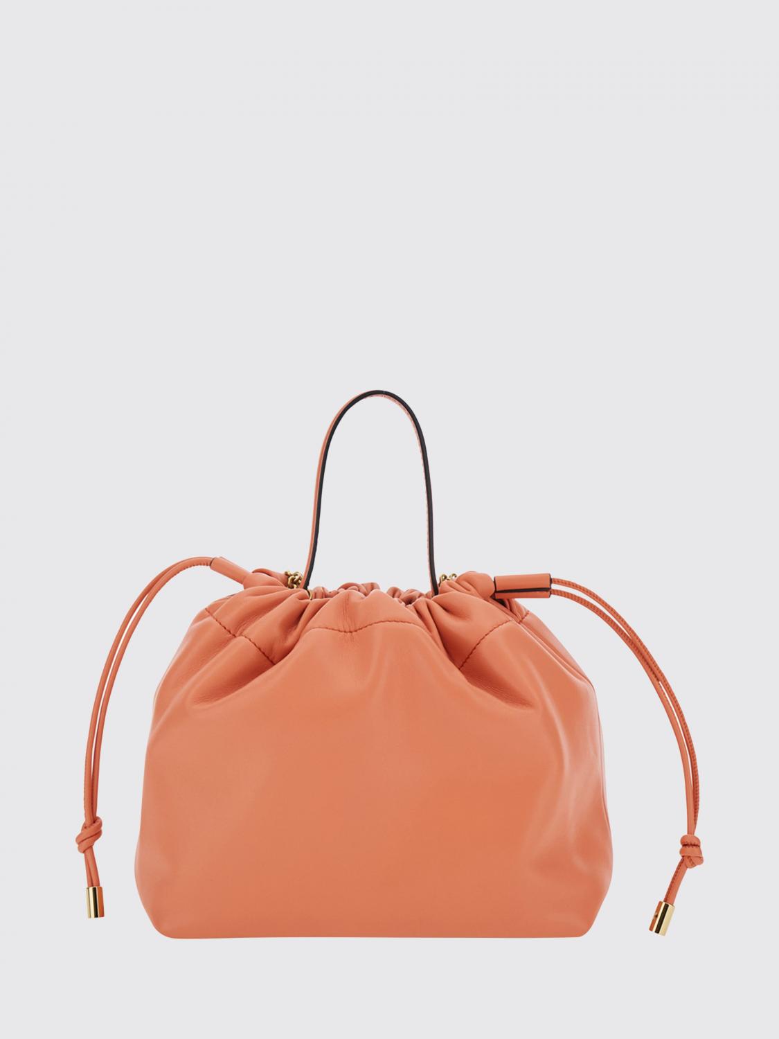 CHLOÉ BORSA MINI: Borsa a secchiello Icons mini Chloé in nappa , Arancione - Img 2