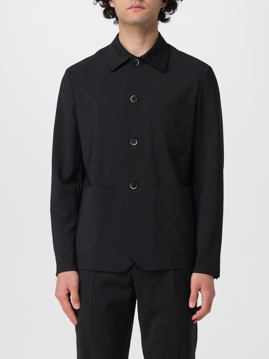 BARENA JACKET: Barena Virgin Wool Shirt Jacket, Black - Img 1