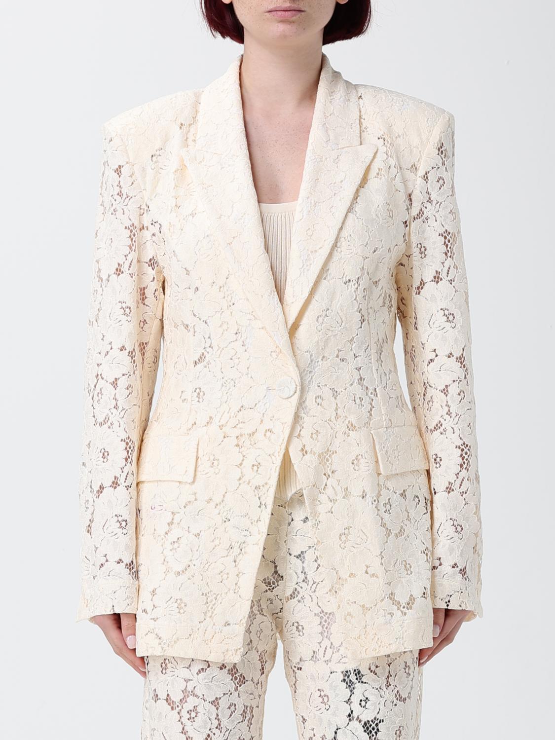 PINKO GIACCA: Blazer in pizzo Pinko, Bianco - Img 1