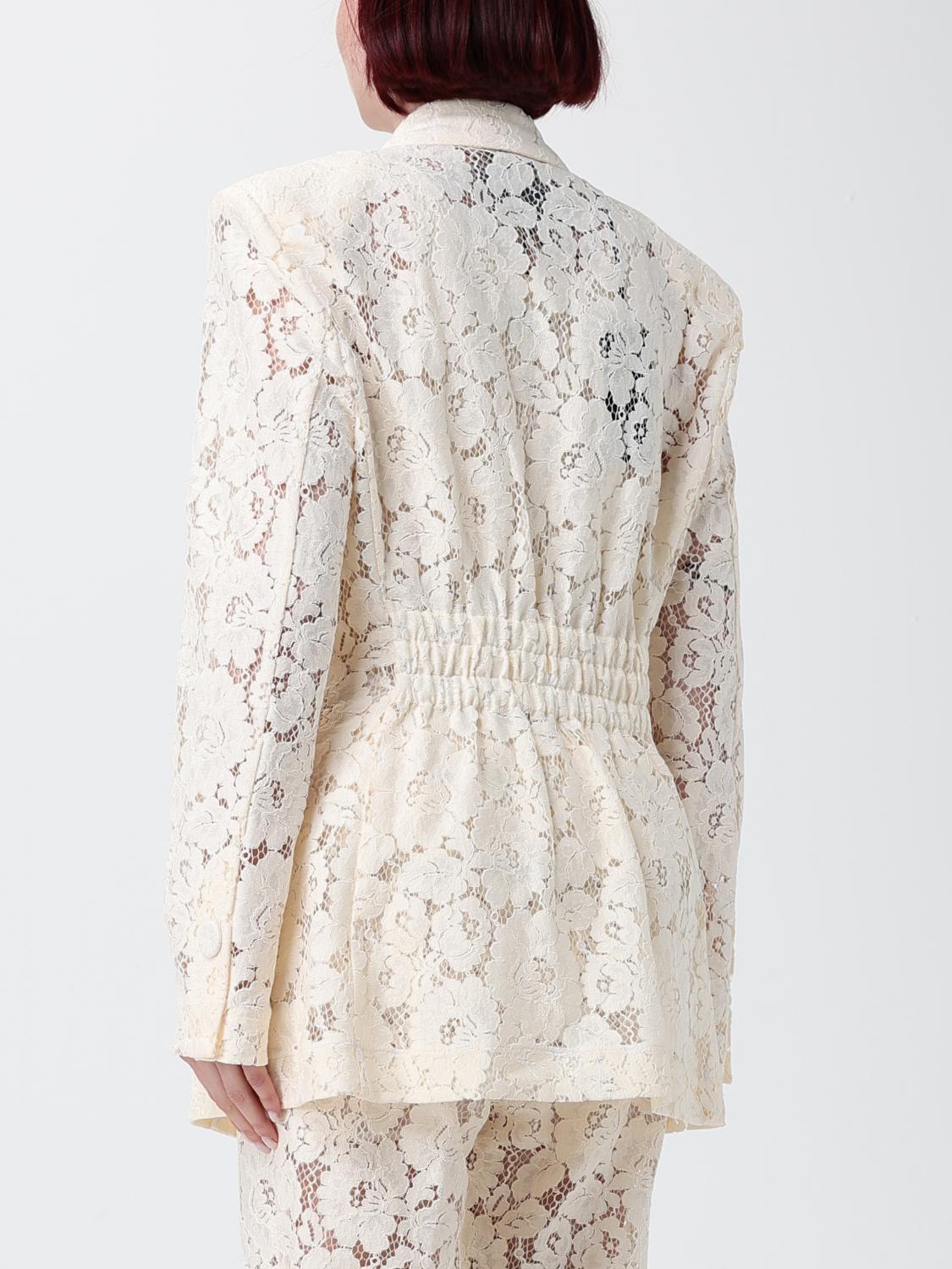 PINKO GIACCA: Blazer in pizzo Pinko, Bianco - Img 3