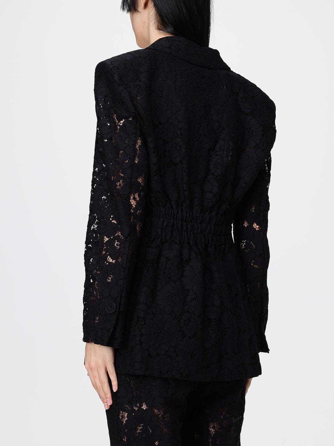PINKO GIACCA: Blazer in pizzo Pinko, Nero - Img 3