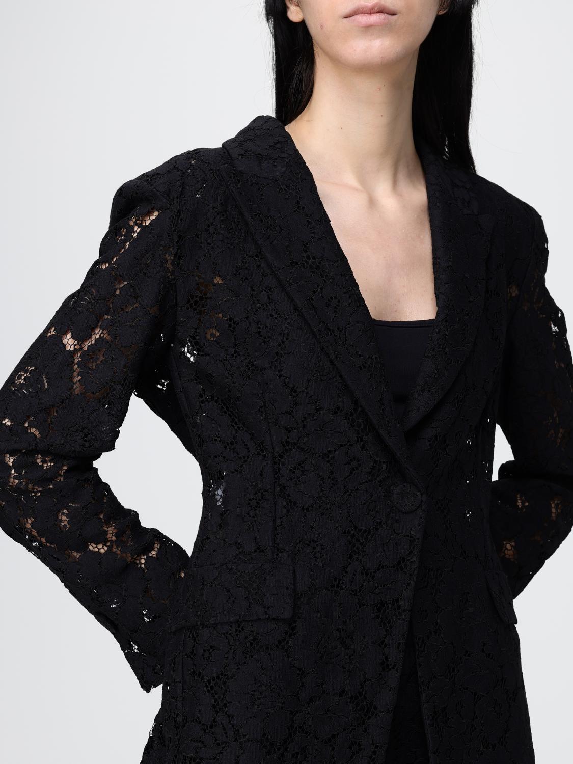PINKO GIACCA: Blazer in pizzo Pinko, Nero - Img 4
