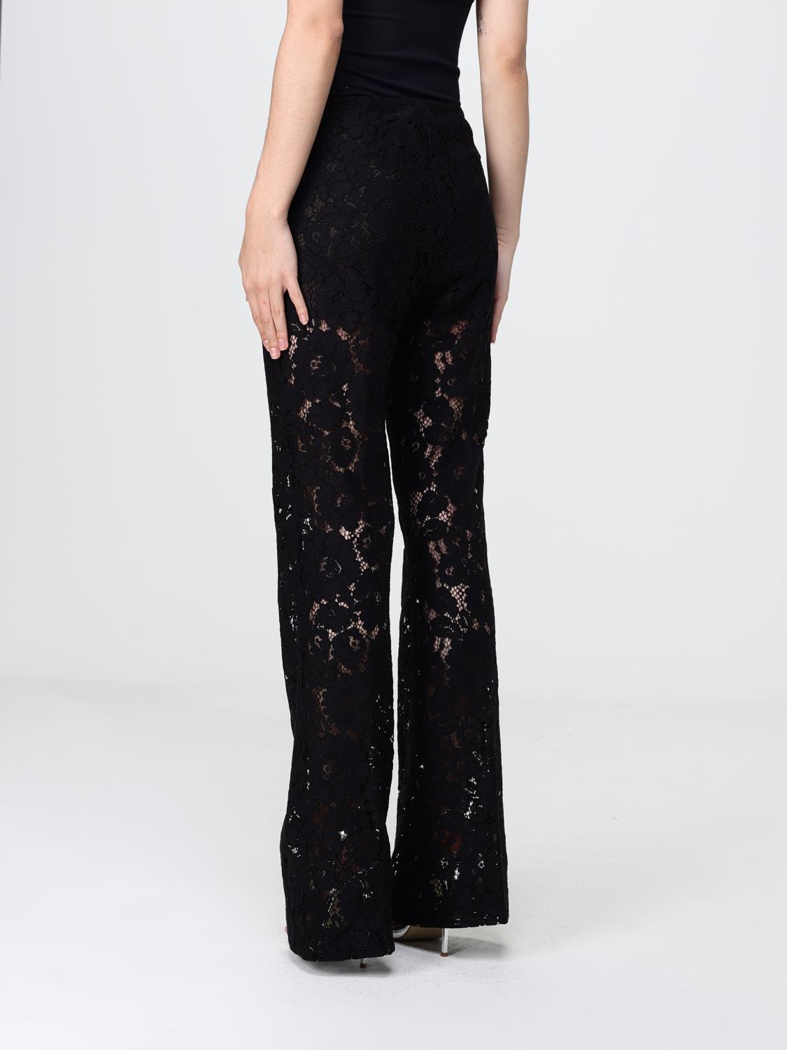 PINKO PANTALONES: Pantalones slim fit de encaje Pinko, Negro - Img 3