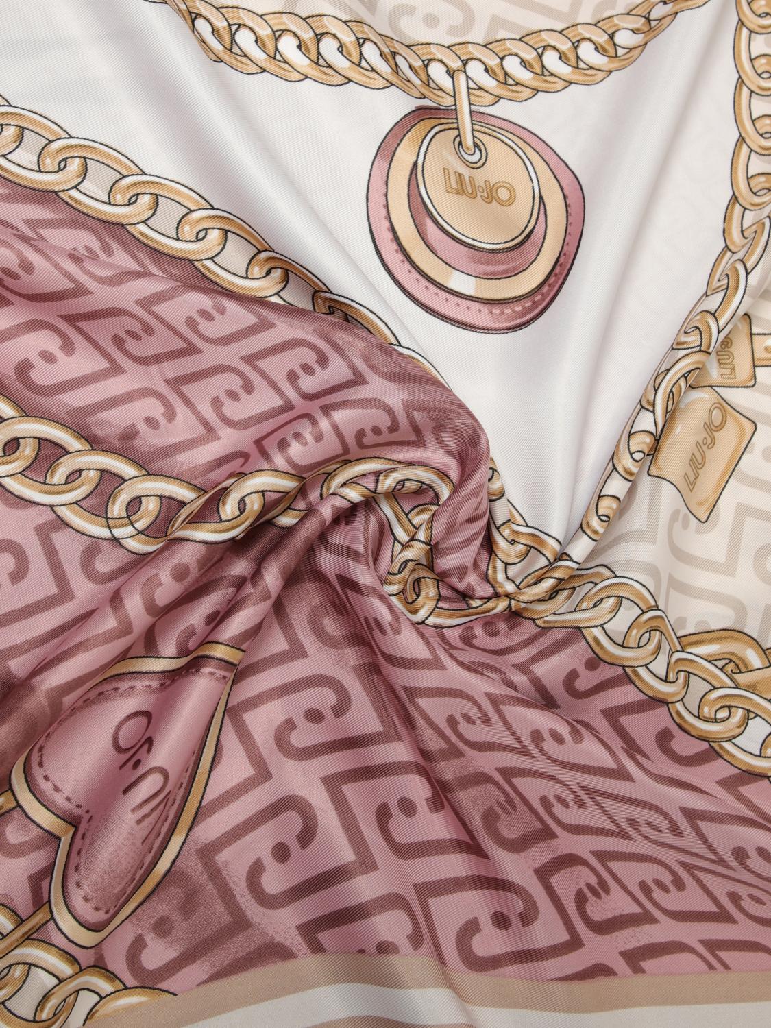 LIU JO FULAR: Foulard Liu Jo de poliéster estampado, Mora - Img 3