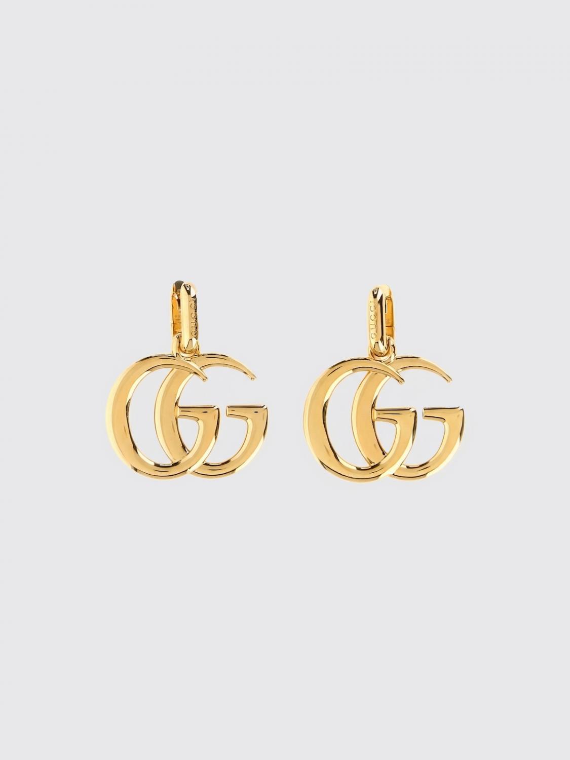 GUCCI GIOIELLO: Orecchini GG Marmont Gucci in ottone , Oro - Img 1