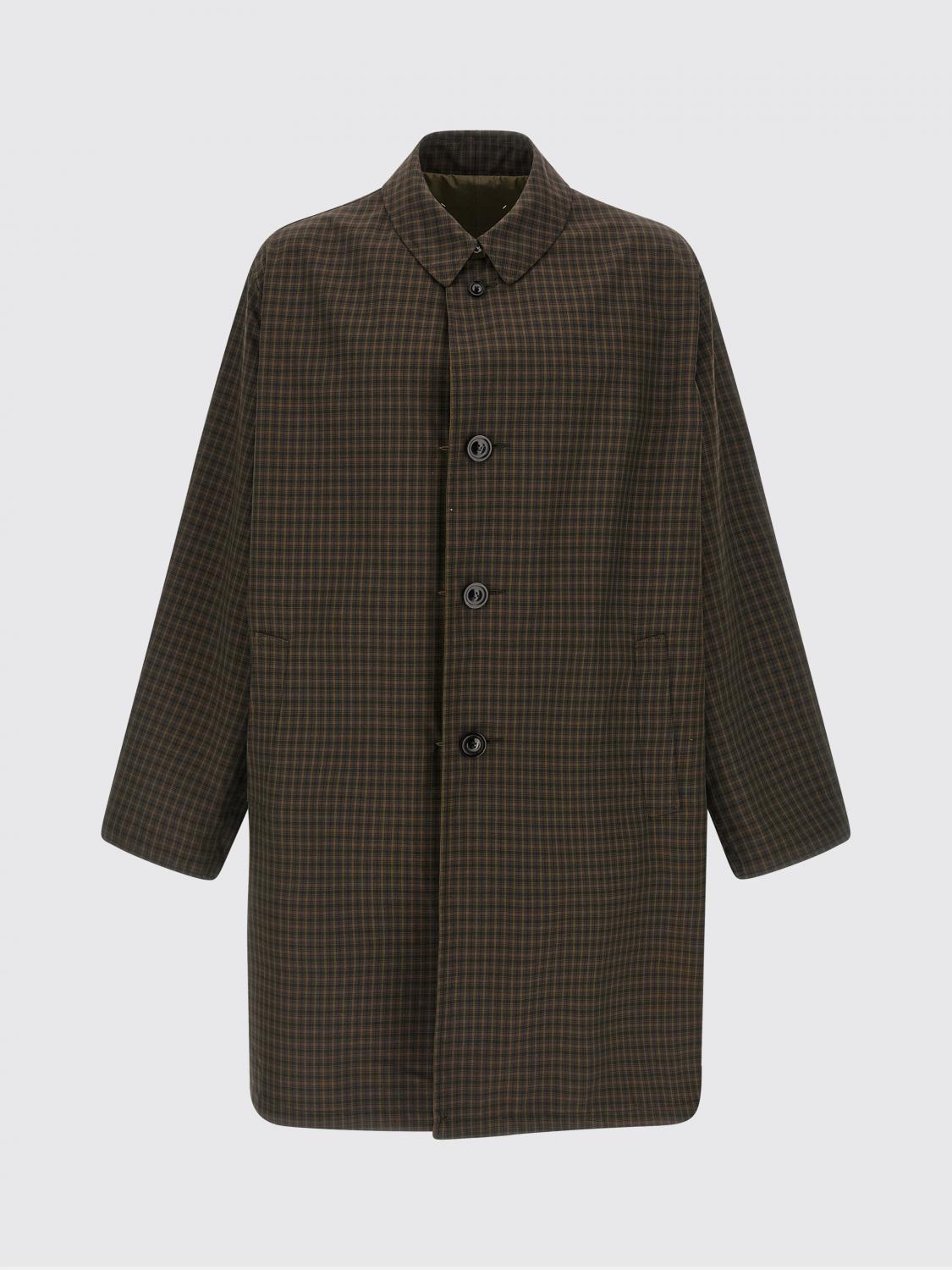 MAISON MARGIELA コート: Maison Margiela チェックコットンブレンドトレンチコート, マルチカラー - Img 2
