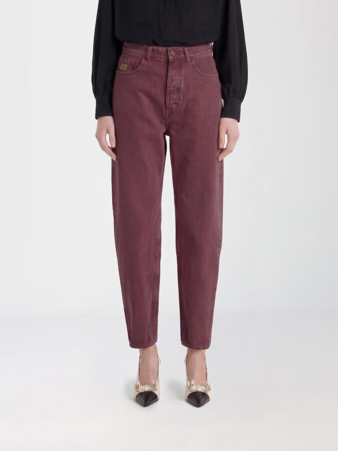 CHLOÉ JEANS: Jeans cropped fit Chloé in denim , Rosa - Img 1