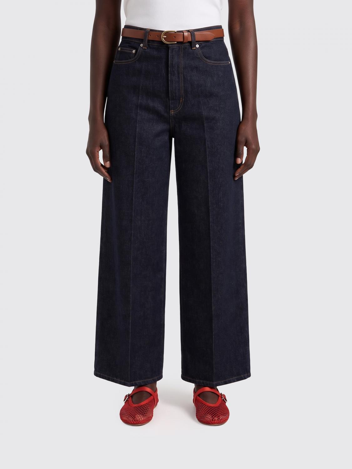 SPORTMAX JEANS: Jeans a gamba larga Sportmax in denim di cotone , Blue - Img 1