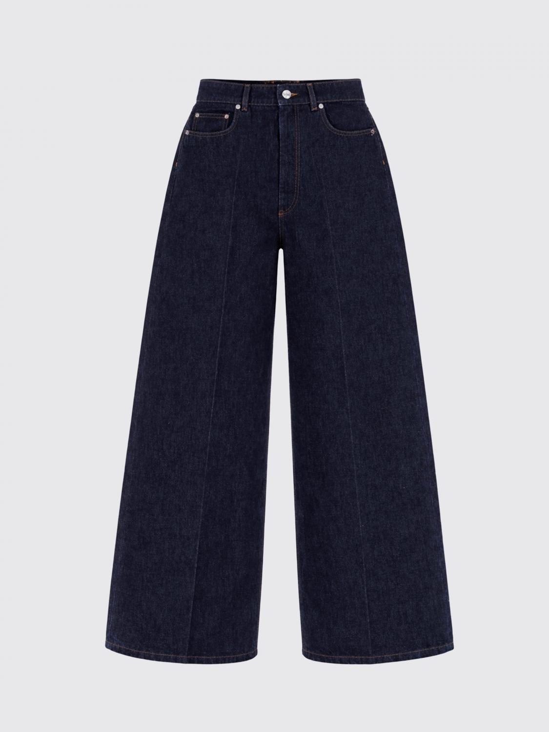 SPORTMAX JEANS: Jeans a gamba larga Sportmax in denim di cotone , Blue - Img 2