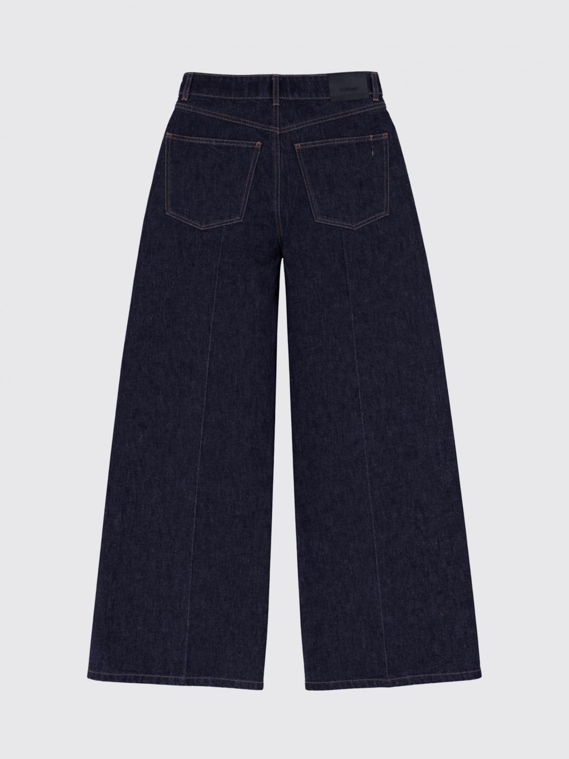 SPORTMAX JEANS: Jeans a gamba larga Sportmax in denim di cotone , Blue - Img 3