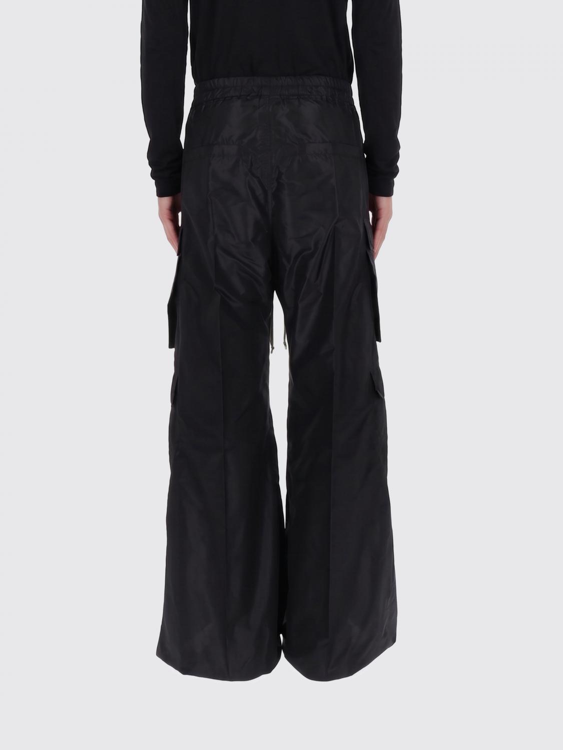 RICK OWENS パンツ: Rick Owens カーゴベラス ツイルパンツ, ブラック - Img 2