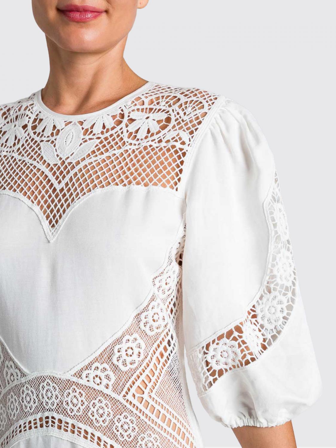 twinset linen dress Twinset Long linen knit dress with Lurex