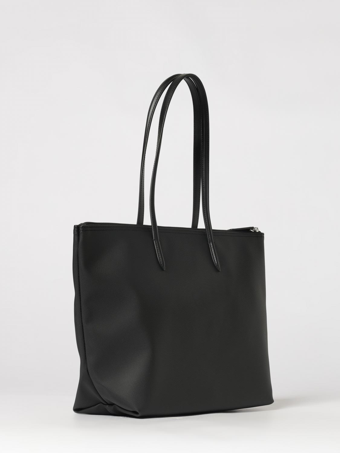 LACOSTE BORSA TOTE: Borsa Lacoste in pelle sintetica gommata, Nero - Img 2