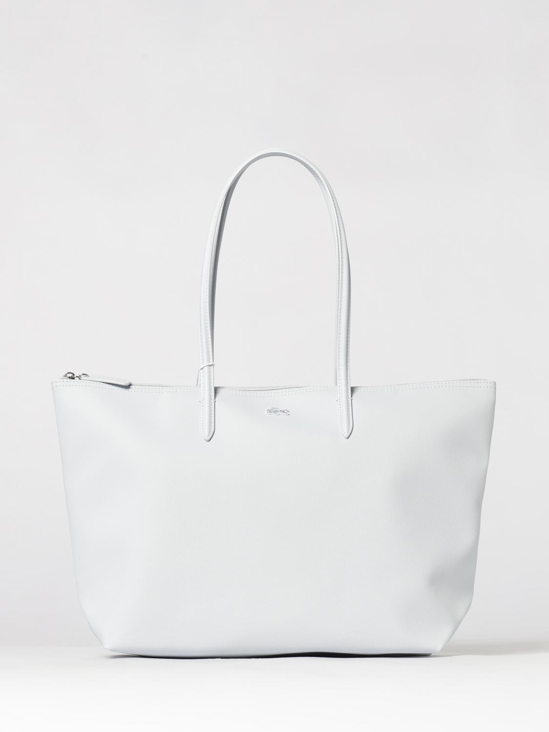 LACOSTE BORSA TOTE: Borsa Lacoste in pelle sintetica gommata, Cielo - Img 1