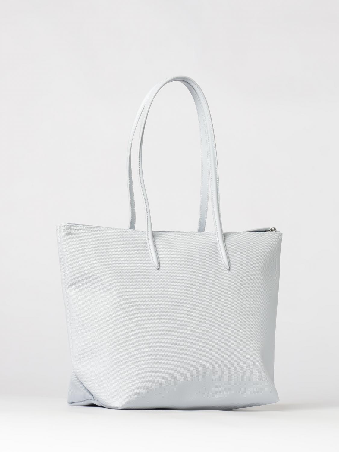 LACOSTE BORSA TOTE: Borsa Lacoste in pelle sintetica gommata, Cielo - Img 2
