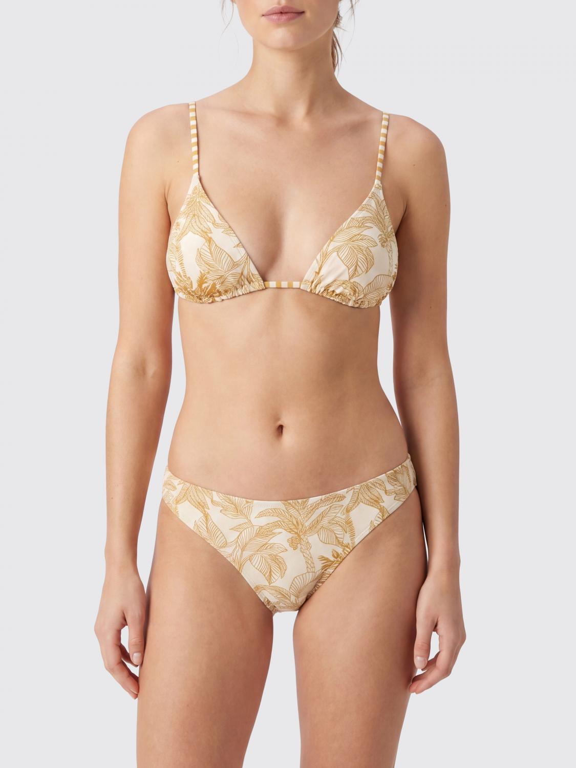ERES BAÑADOR: Top de bikini Eres con estampado tropical, Amarillo - Img 1