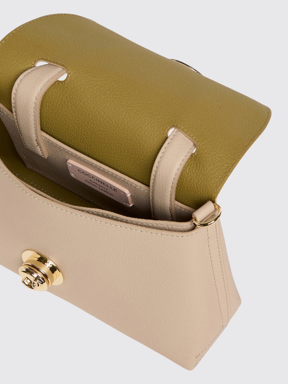 COCCINELLE BORSA A MANO: Borsa Nikla Coccinelle in pelle a grana , Verde - Img 3