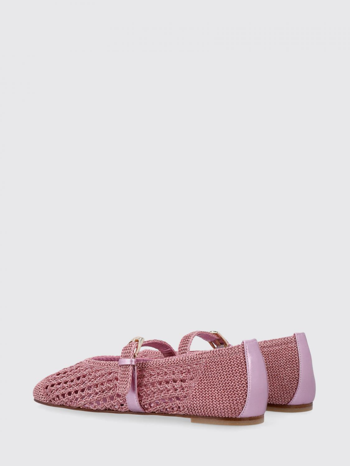STUART WEITZMAN LOAFER: Leora Crochet Fabric Mary Jane Stuart Weitzman, Pink - Img 3