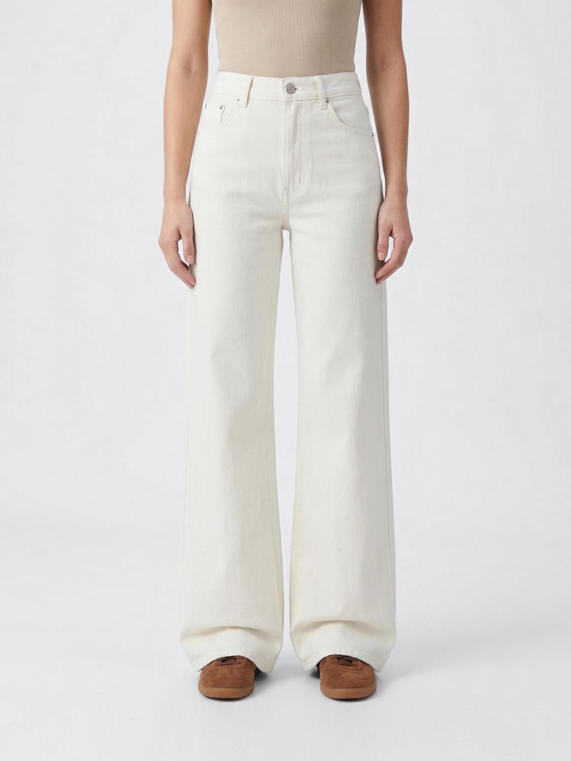 ARMARIUM JEANS: Jeans flared Armarium in denim di cotone , Bianco - Img 1