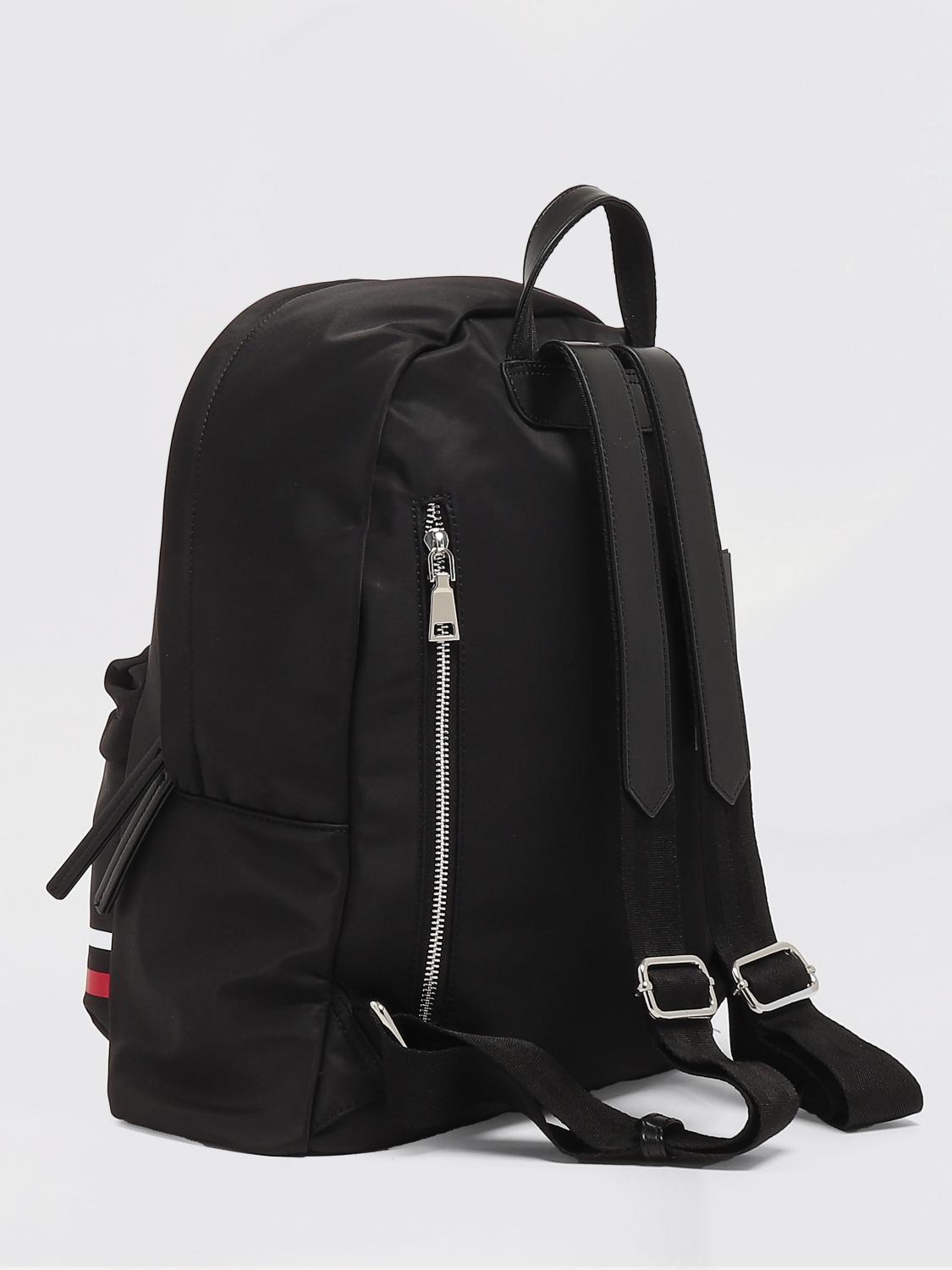 GCDS JUNIOR ZAINO: Zaino GCDS Junior in nylon con logo stampato , Nero - Img 2
