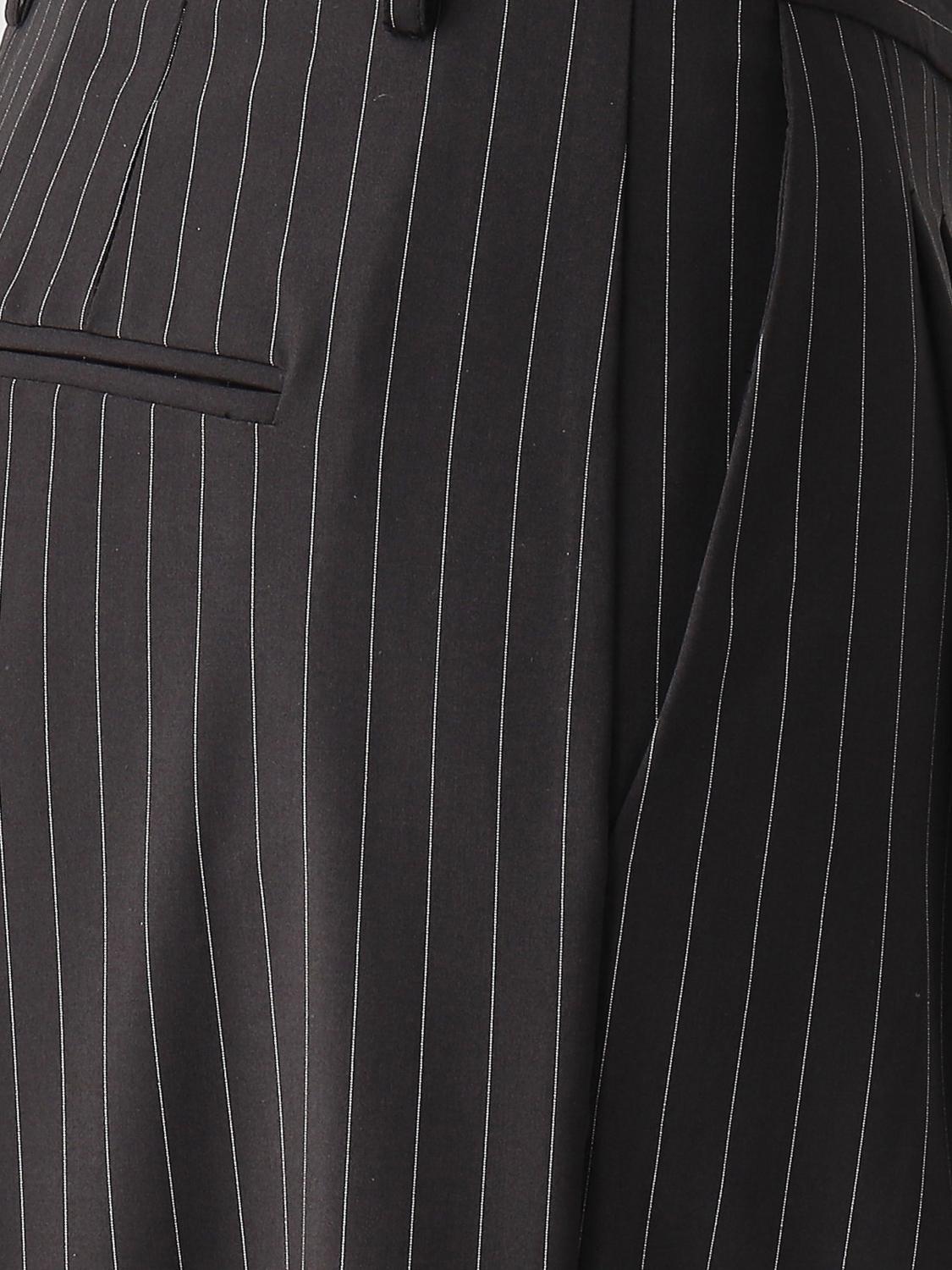 MEIMEIJ PANTALONI: Pantaloni Meimeij in misto viscosa con stampa gessata , Blue - Img 4