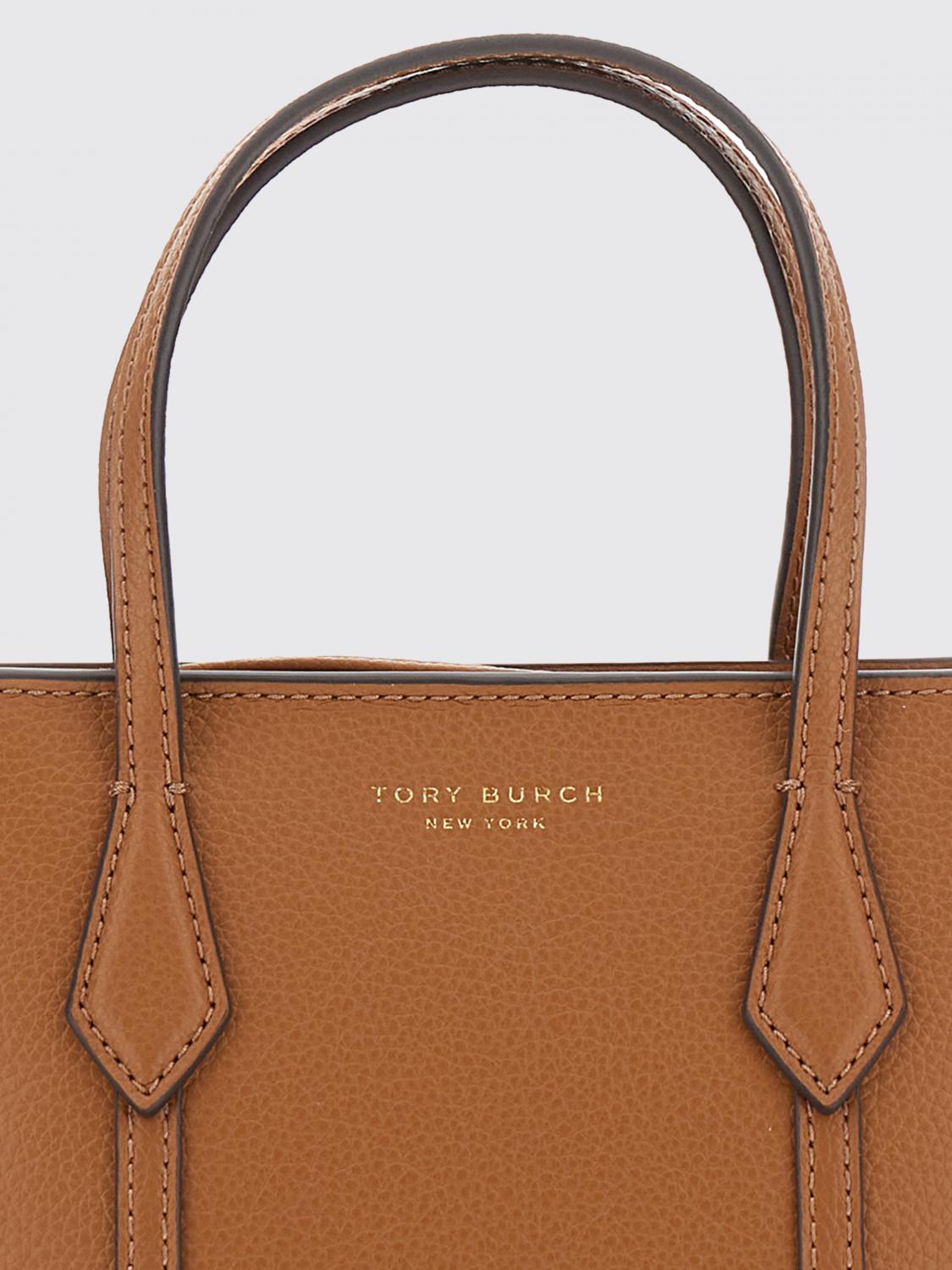 TORY BURCH BORSA MINI: Borsa Perry Tory Burch in pelle a grana, Beige - Img 3