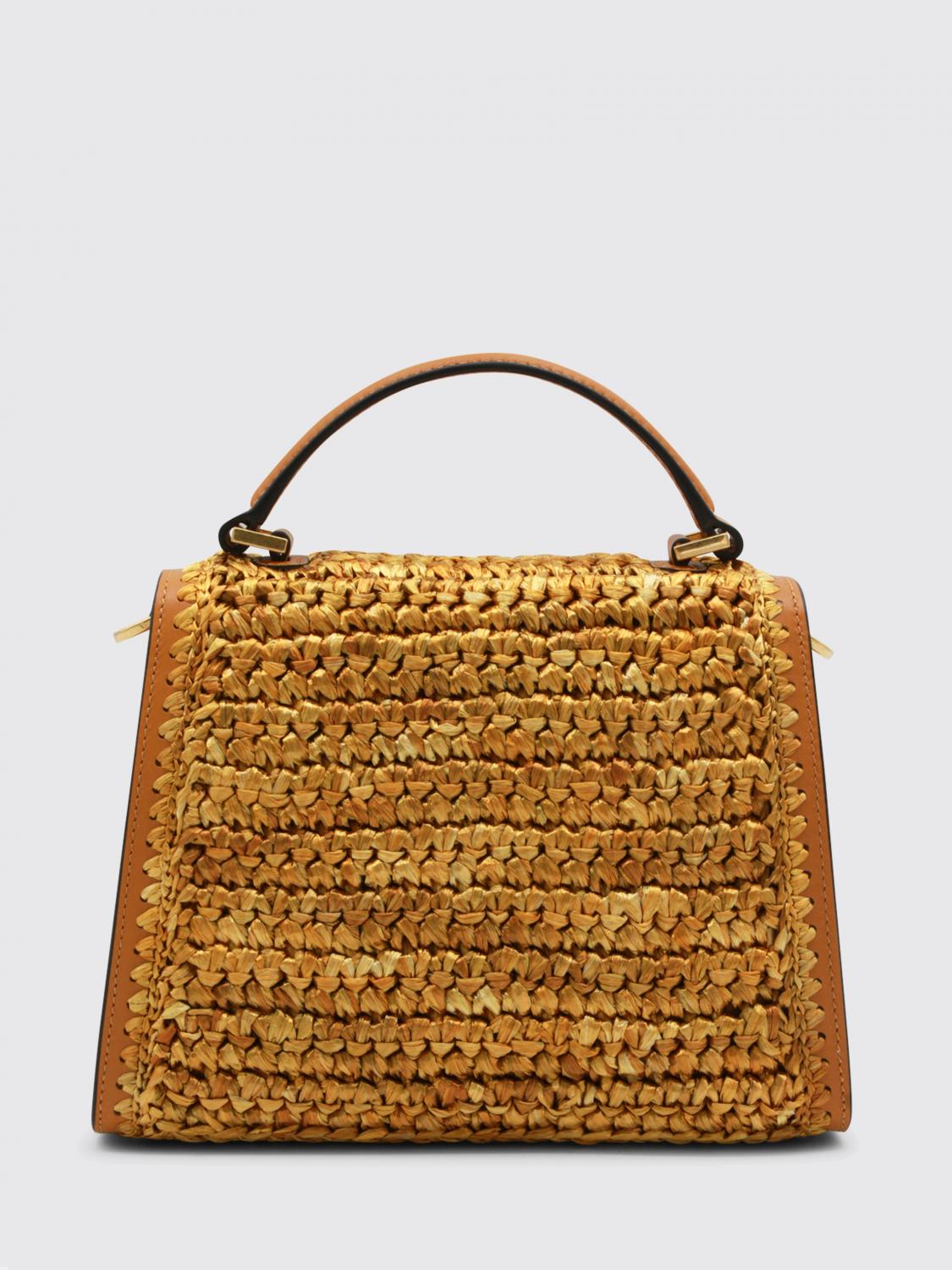 VALENTINO GARAVANI BORSA MINI: Borsa VSling Valentino Garavani in rafia crochet, Fantasia - Img 2