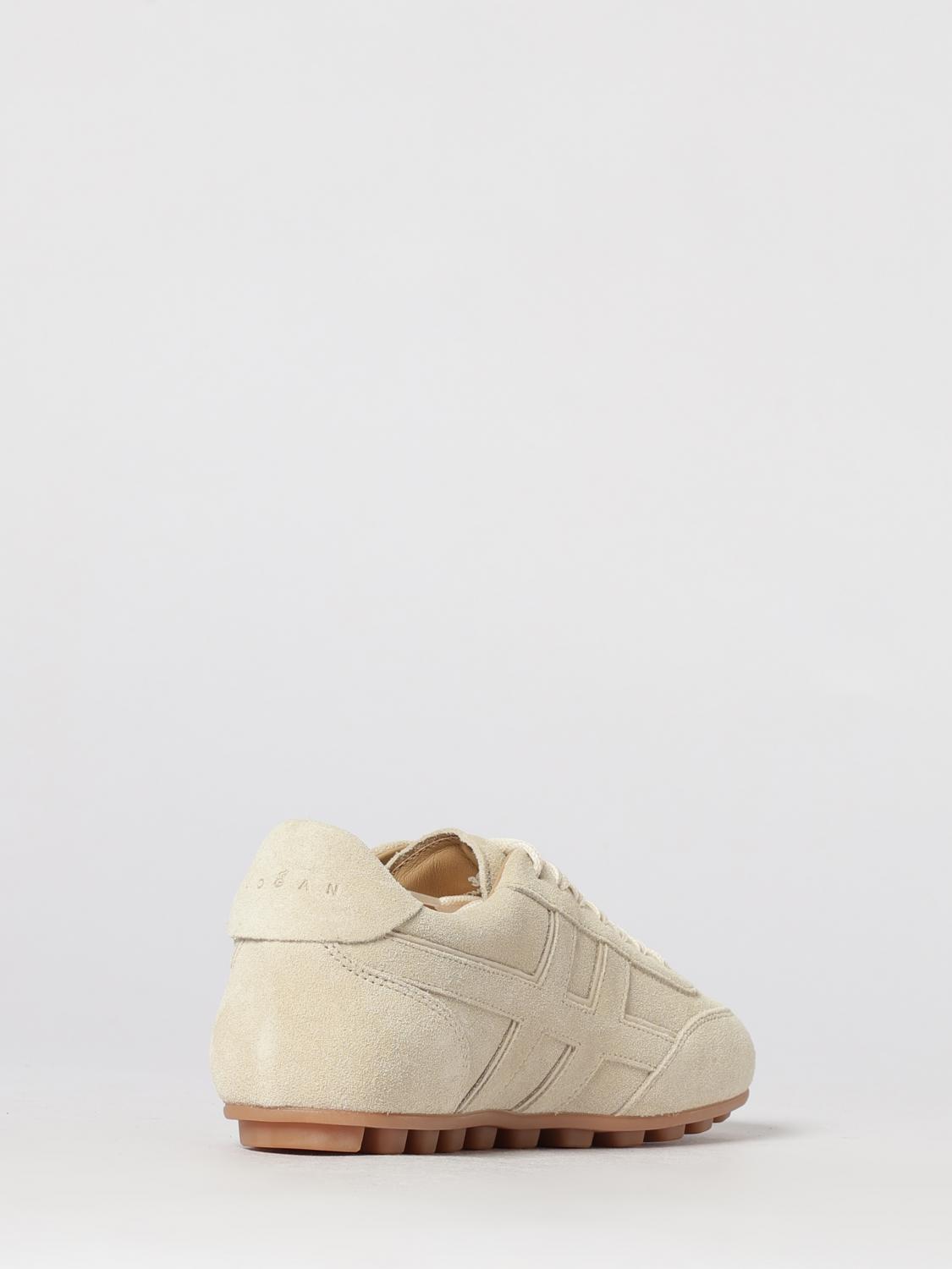 HOGAN SNEAKERS: Sneakers Olympia Hogan in camoscio , Beige - Img 3