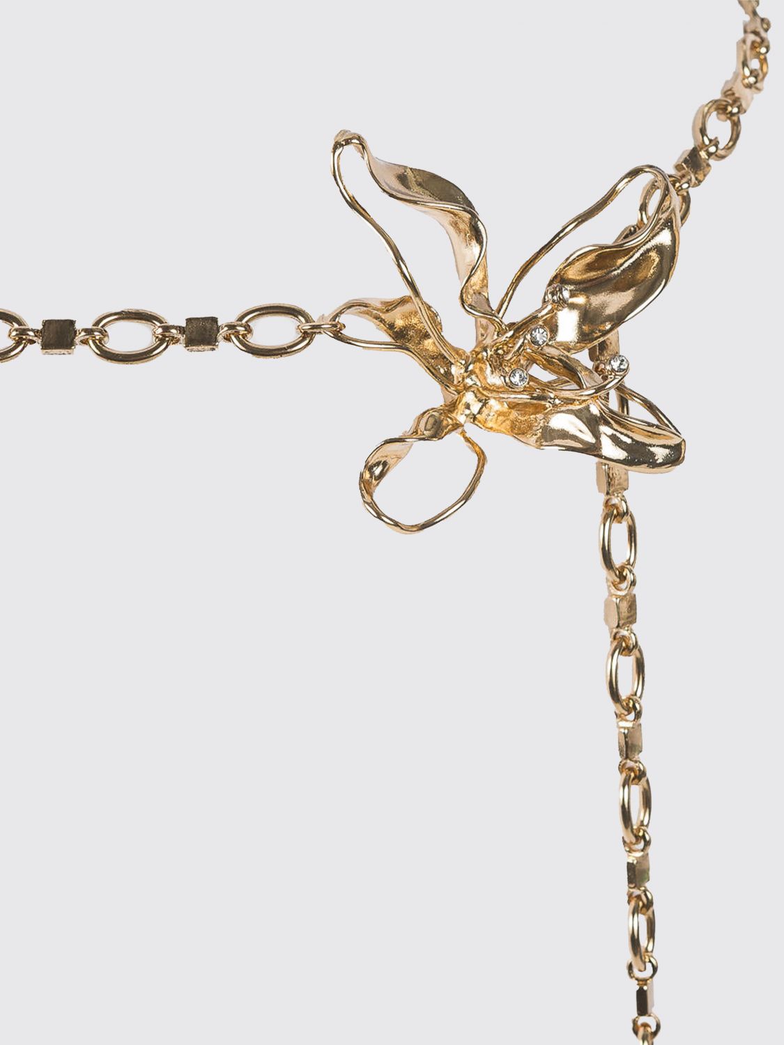 TWINSET CINTURA: Cintura Twinset in maglia di ottone , Oro - Img 3