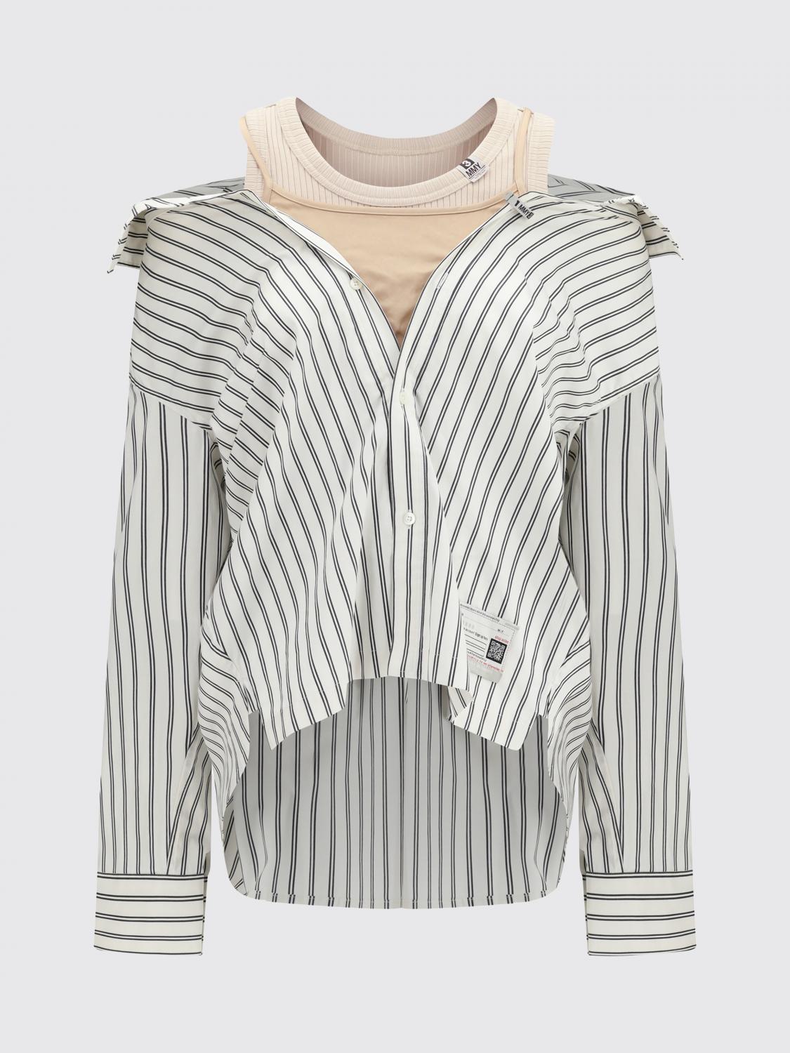 MAISON MIHARA YASUHIRO CAMICIA: Camicia double-layer Maison Mihara Yasuhiro in cotone , Bianco - Img 2