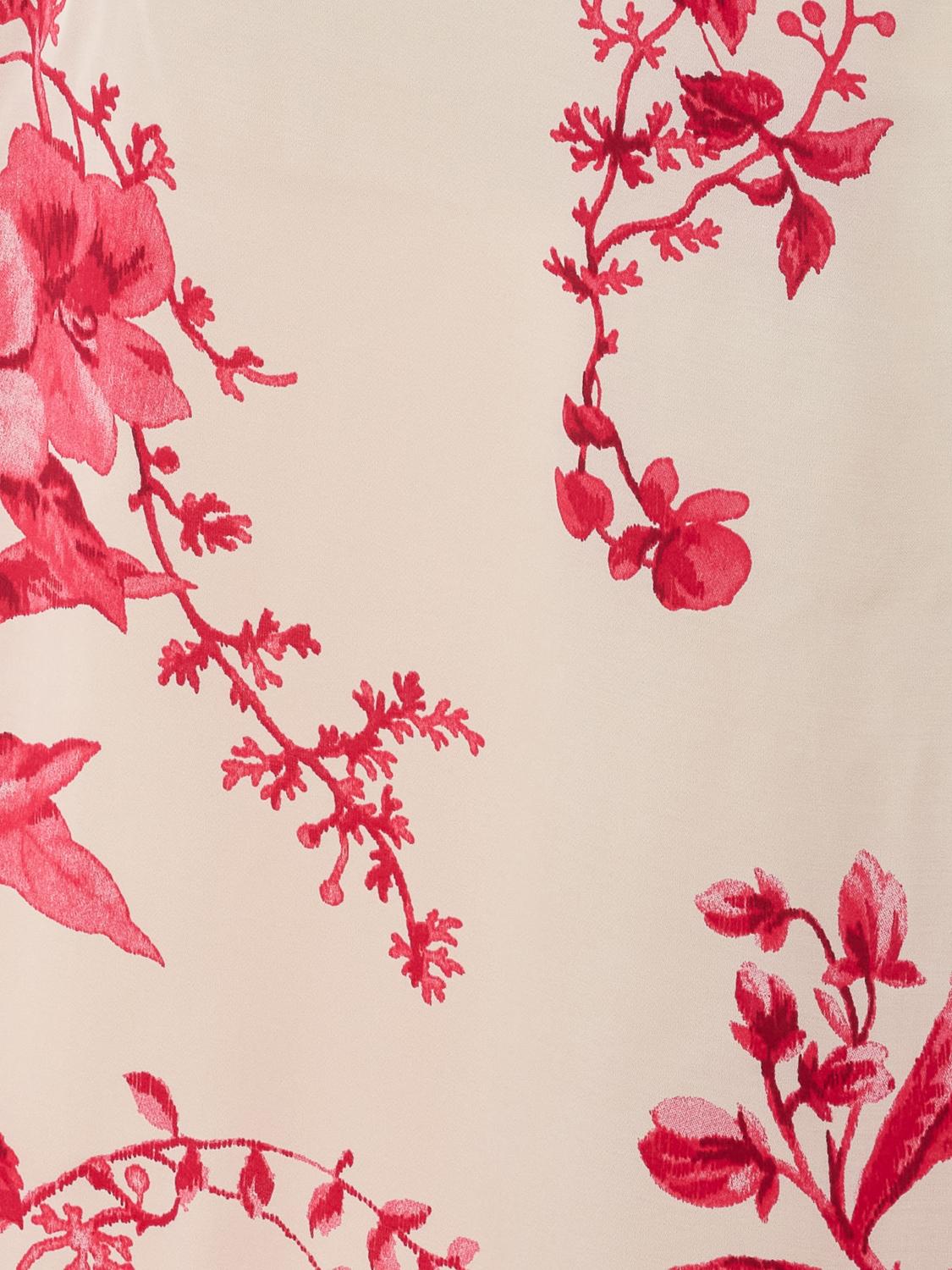 LIU JO ABITO: Abito Liu Jo in raso con stampa floreale , Beige - Img 5
