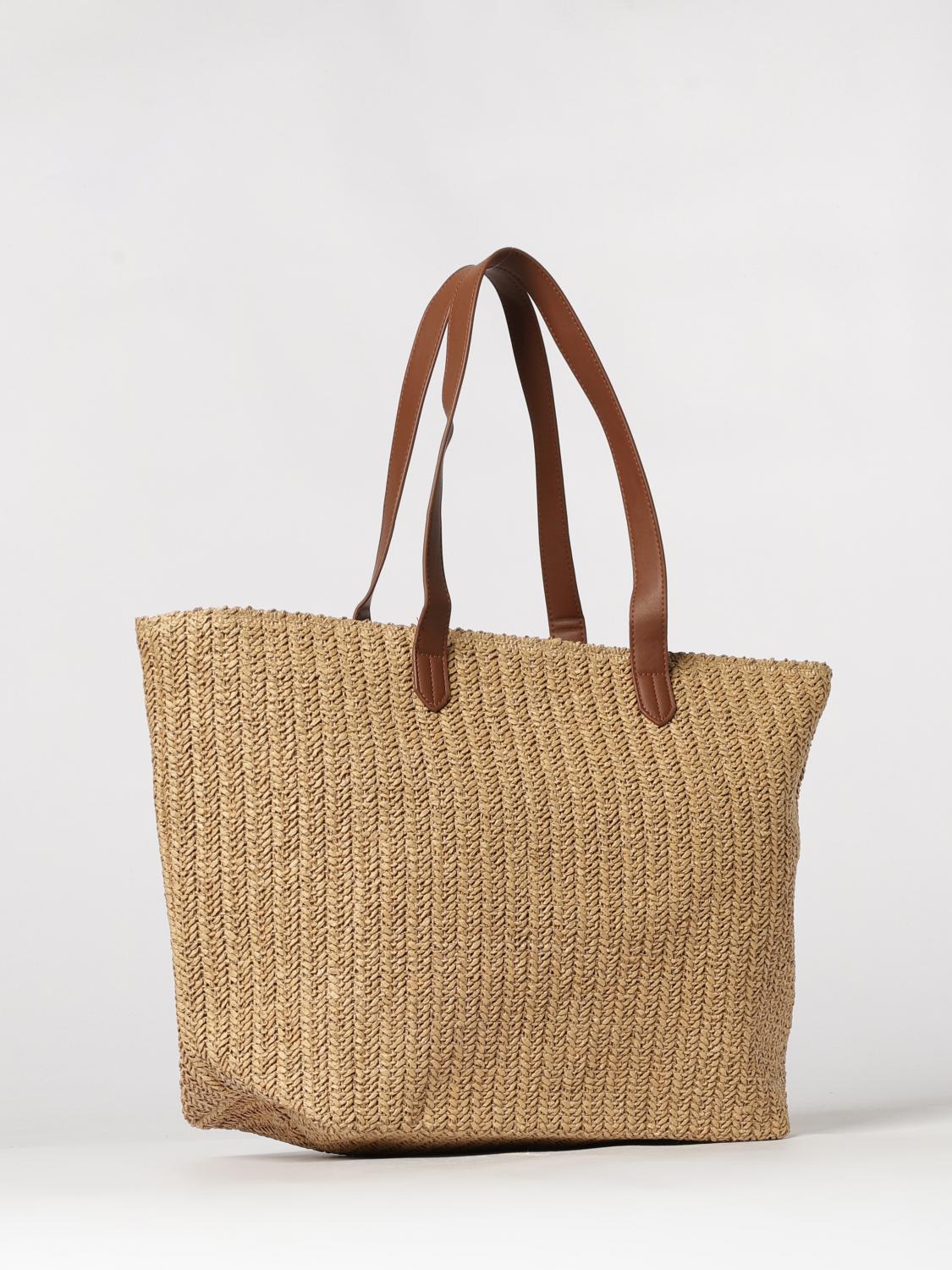 TWINSET U&B BORSA TOTE: Borsa Twinset U&B in rafia crochet , Naturale - Img 2