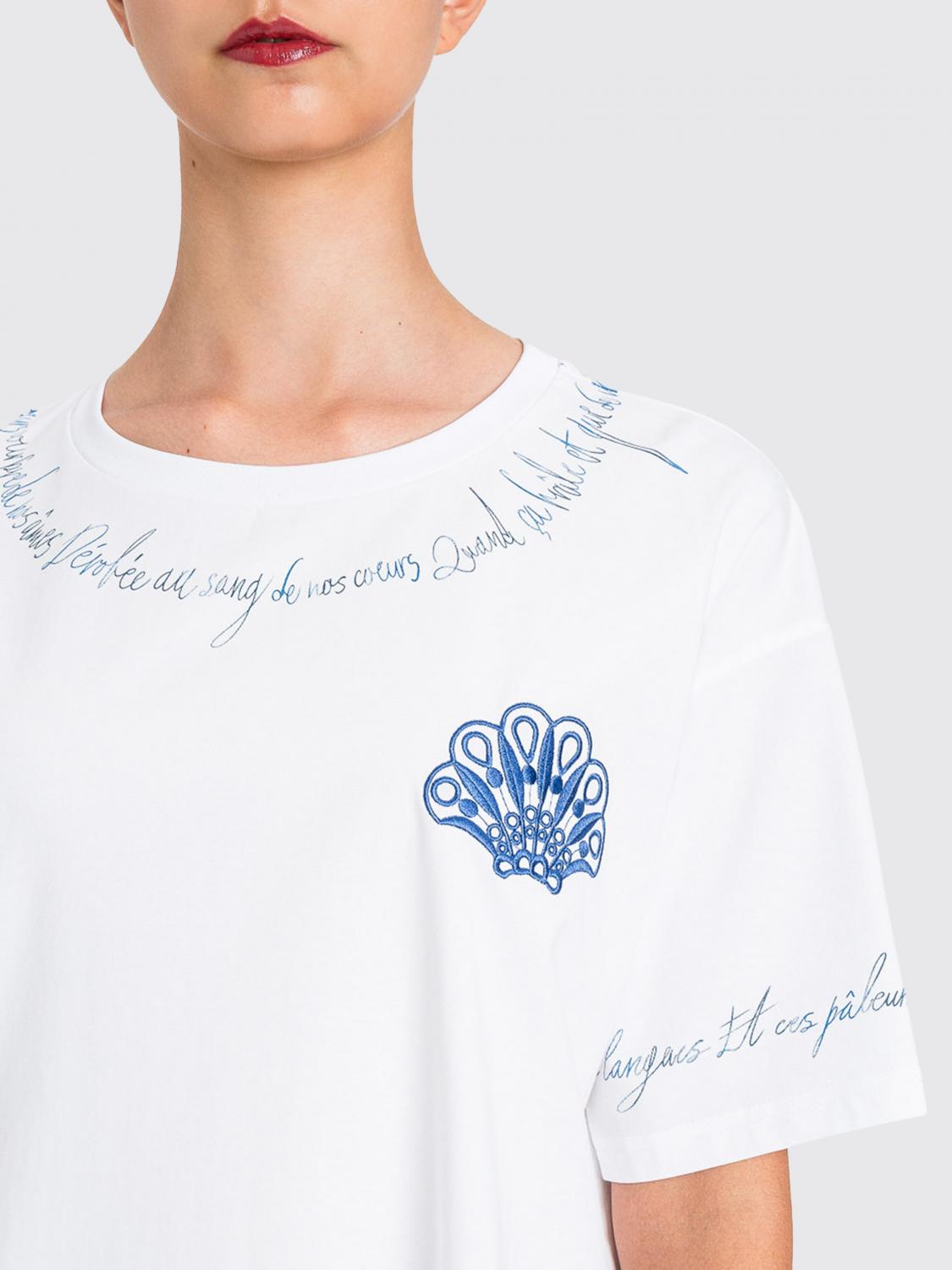 TWINSET U&B T-SHIRTS: T-shirts in misto cotone con slogan Twinset U&B, Bianco - Img 4