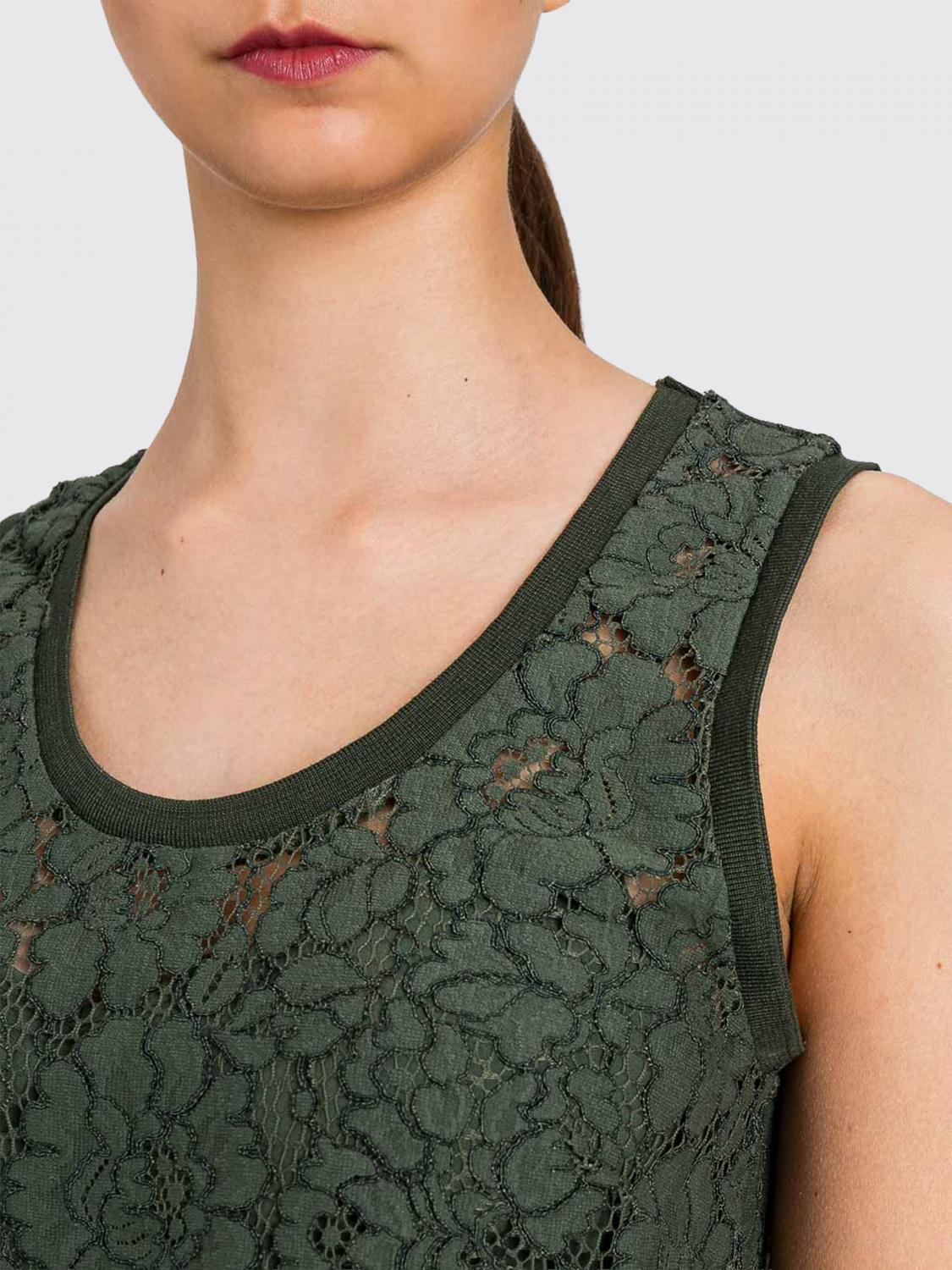 TWINSET U&B TOP: Top in macramé Twinset U&B, Verde - Img 4
