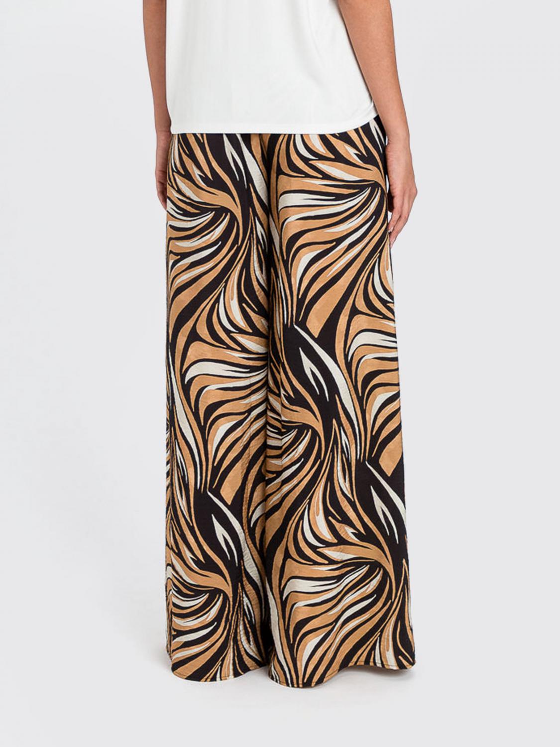 TWINSET U&B PANTALONI: Pantaloni ampi Twinset U&B in misto viscosa stampata , Fantasia - Img 3