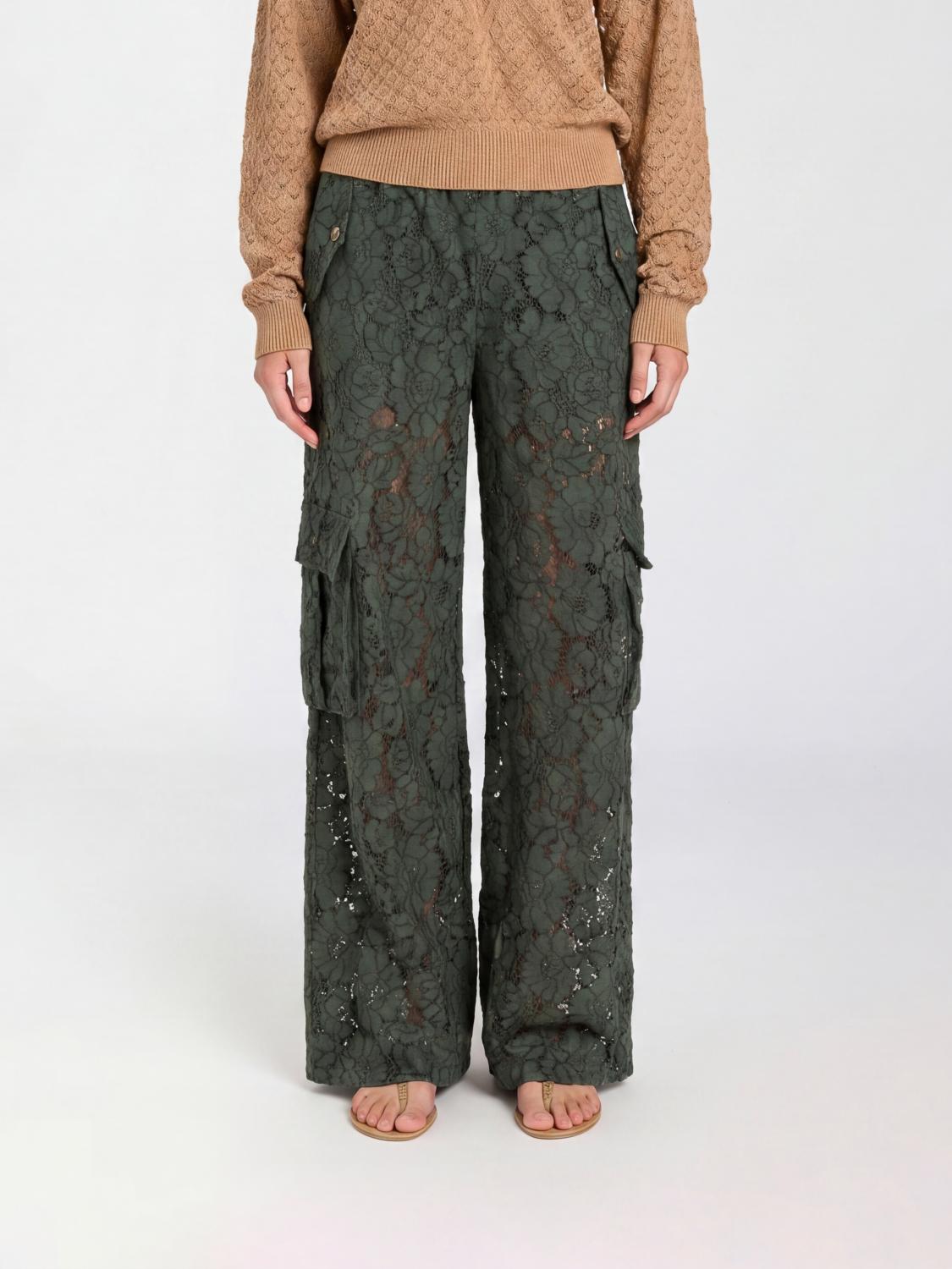 TWINSET U&B PANTALONES: Pantalones mujer Twinset U&b, Verde - Img 1