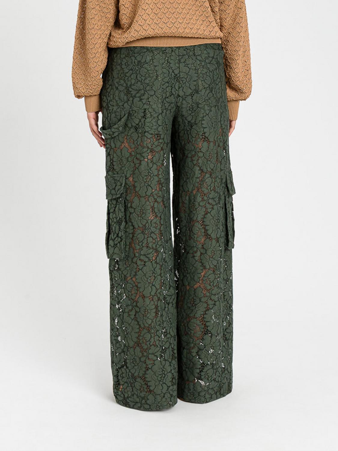 TWINSET U&B PANTALONES: Pantalones mujer Twinset U&b, Verde - Img 2