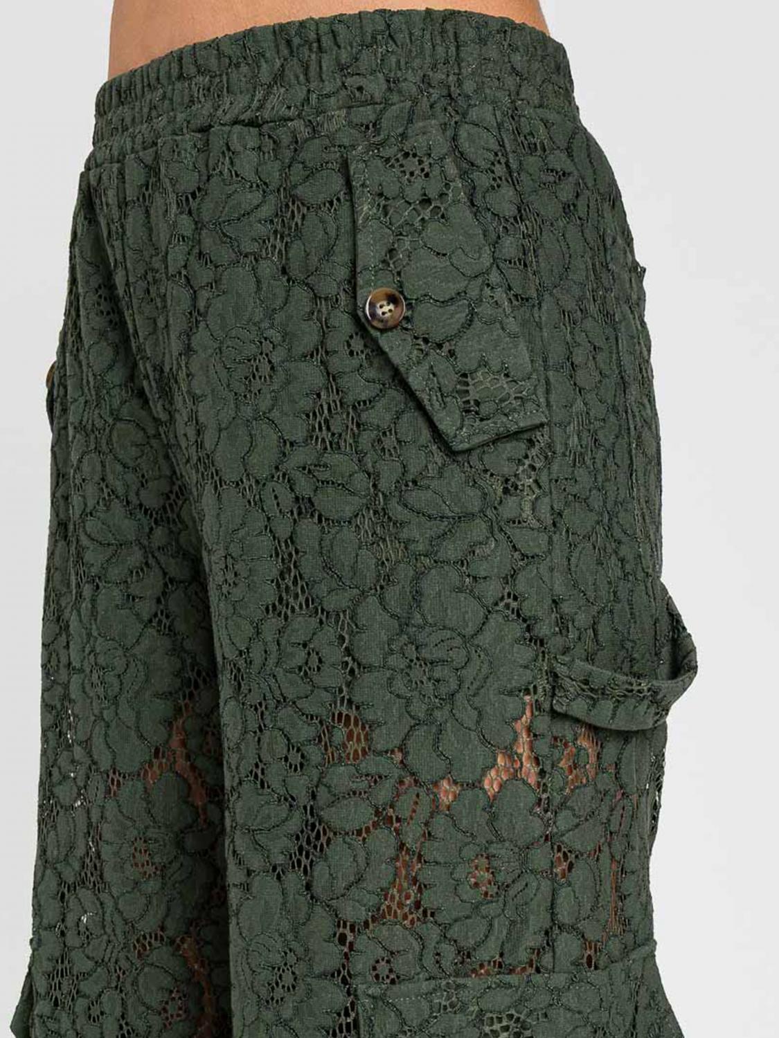 TWINSET U&B PANTALONES: Pantalones mujer Twinset U&b, Verde - Img 3